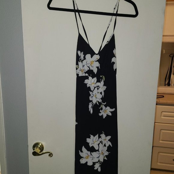 Shein Hawaiian Print Long Backless Dress - Picture 3 of 4